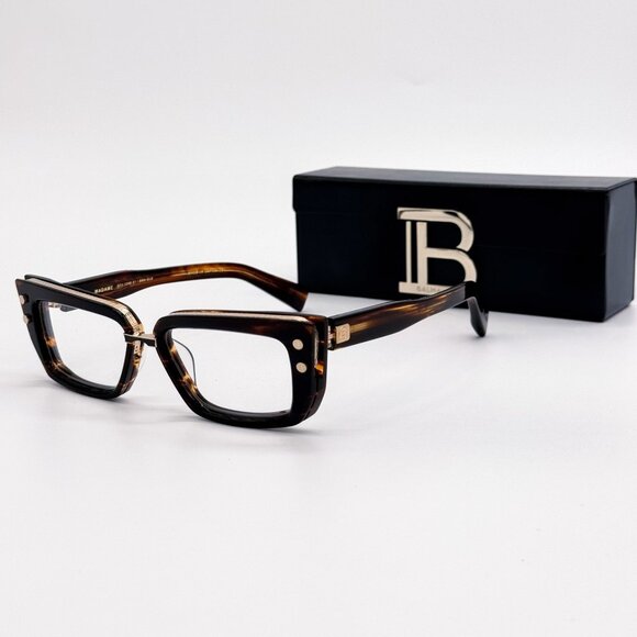 NEW BALMAIN EYEGLASSES BALMAIN BPX-134B HAVANA BROWN EYEWEAR BALMAIN - Picture 1 of 11